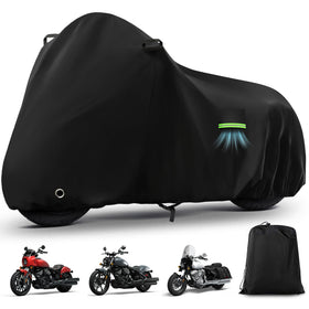 KERANTY front view on Yamaha showing full coverage and weather protection