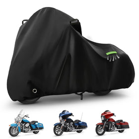 KERANTY front view on touring motorcycle shows full coverage and protection