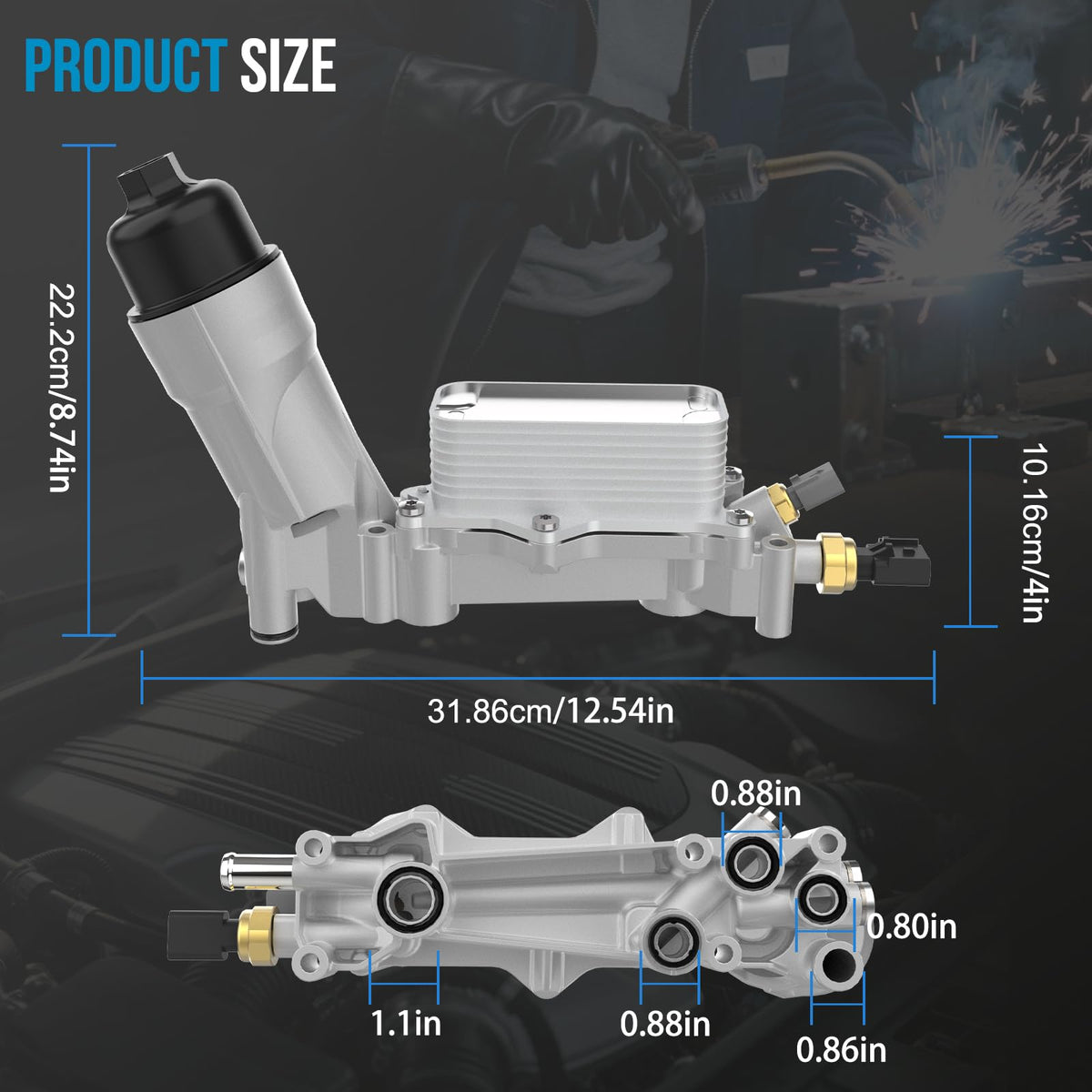 keriolee packaging with included gasket and hardware for complete installation