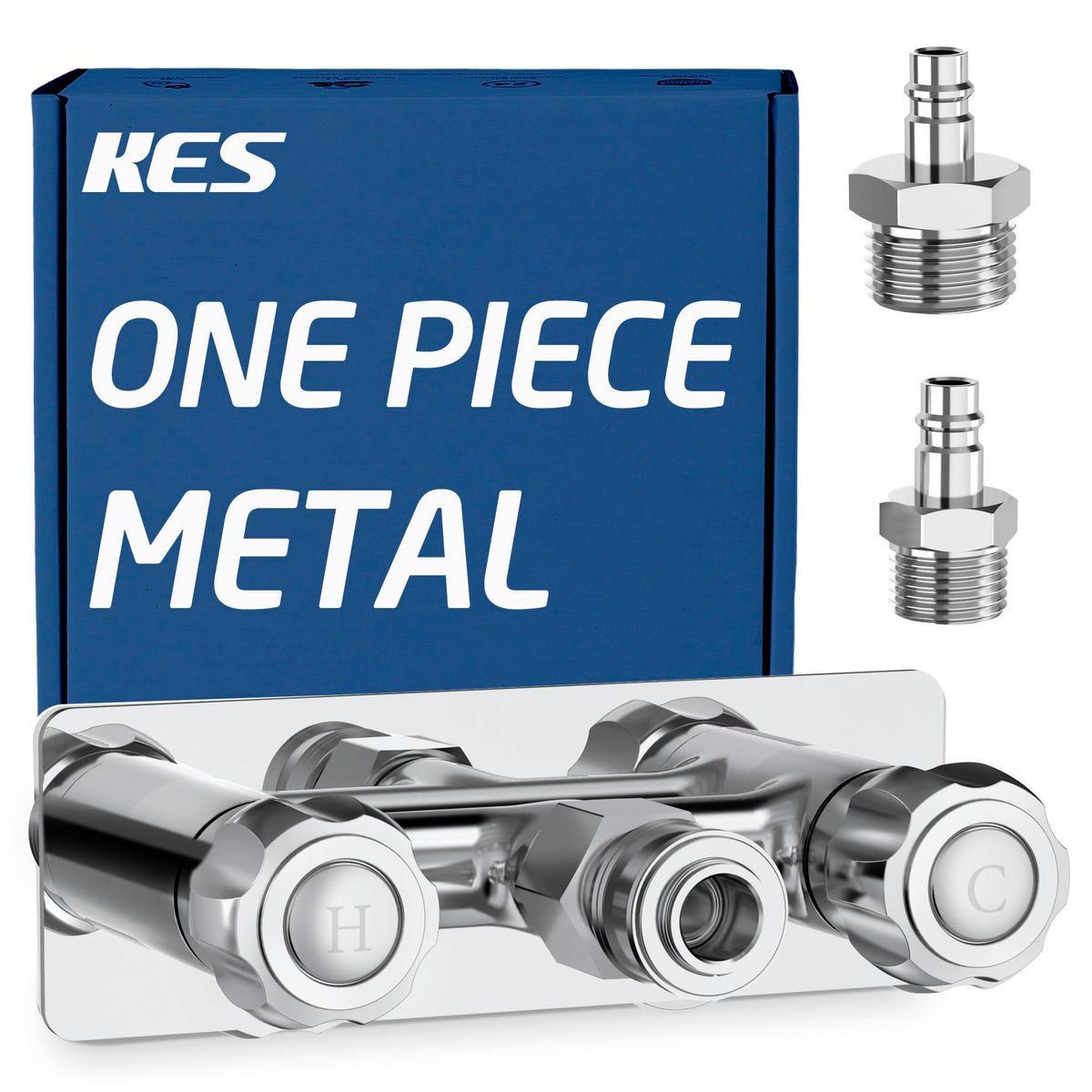 KES front view of exterior valve showing durable design and easy access