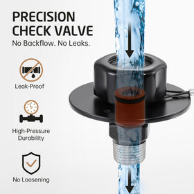 KES metal dust cap with flat handle for easy tightening benefit