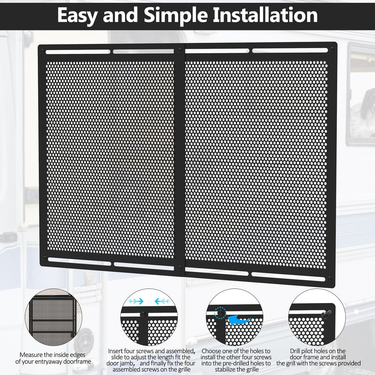 Kessainely mounting hardware laid out for easy installation and compatibility