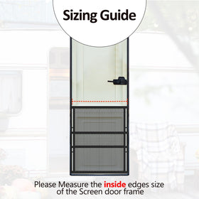 Kessainely scale comparison beside RV door frame illustrating size fit