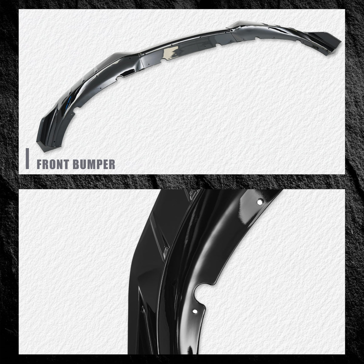 KETAI front lip scale with ruler illustrating size and fitment clarity