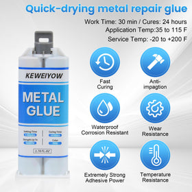KEWEIYOW dual syringe with pusher and scraper for precise dispensing