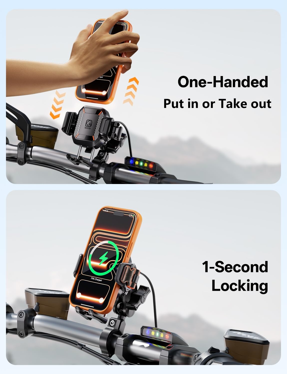 Kewig 720° rotation demonstrating portrait and landscape viewing flexibility