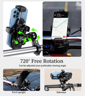Kewig aluminum handlebar clamp fitted on different diameter bars for compatibility