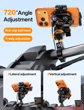 Kewig handlebar clamp showing compatibility with multiple diameter sizes
