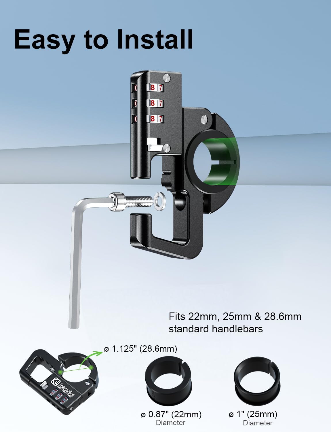Kewig scale comparison with ruler showing 500mm cable length and capacity