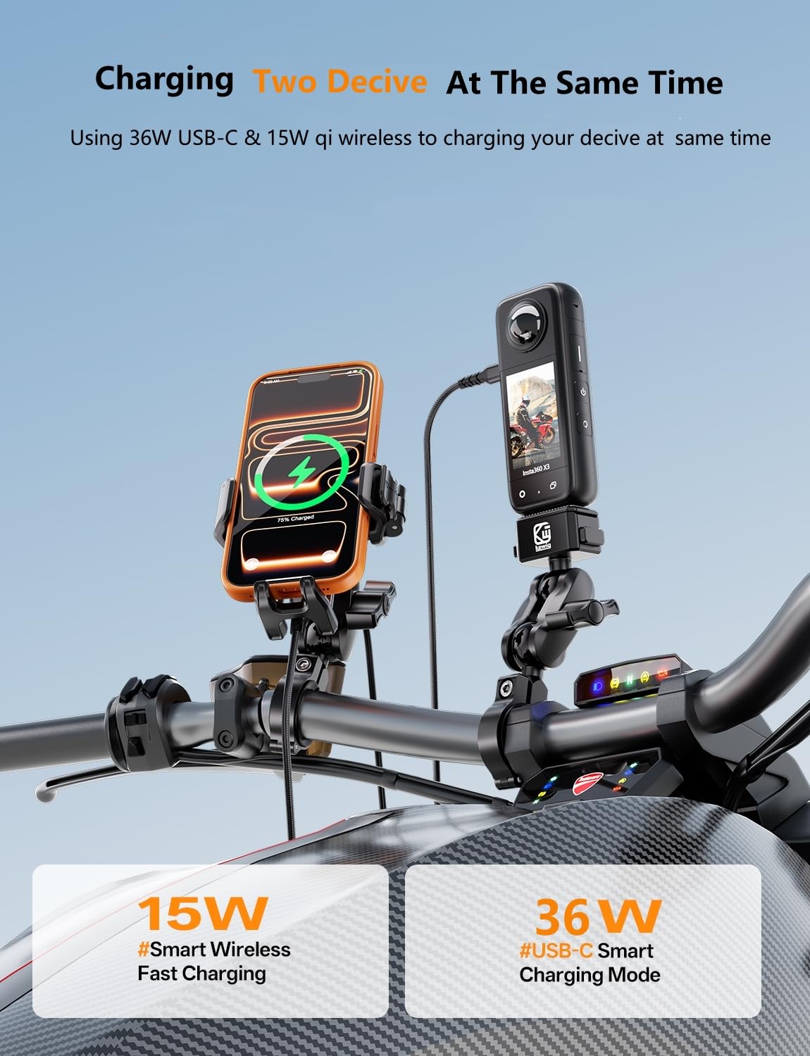Kewig vibration dampener and rubber padding reducing shocks and scratches