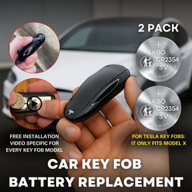 Key Battery Outlet installed CR2354 in Tesla key fob restoring remote function