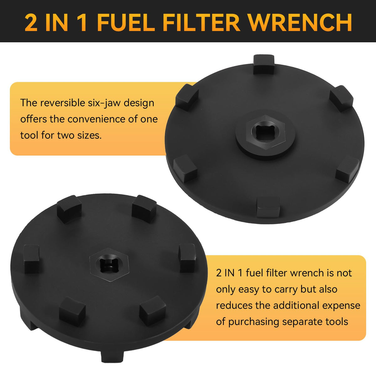 KEYDINHT used on a Powerstroke engine showing easier filter removal in tight space