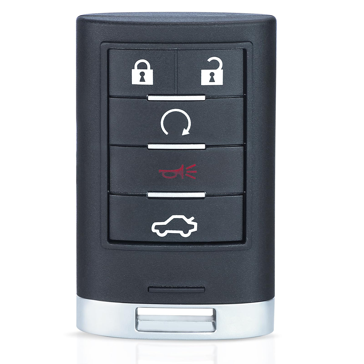 Keyecu back shell open showing battery compartment and transponder space for serviceability