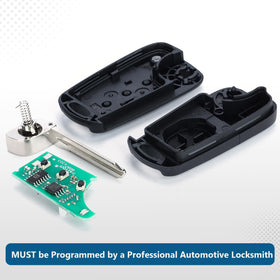 Keyecu metal flip key blade unfolded showing durable construction benefit