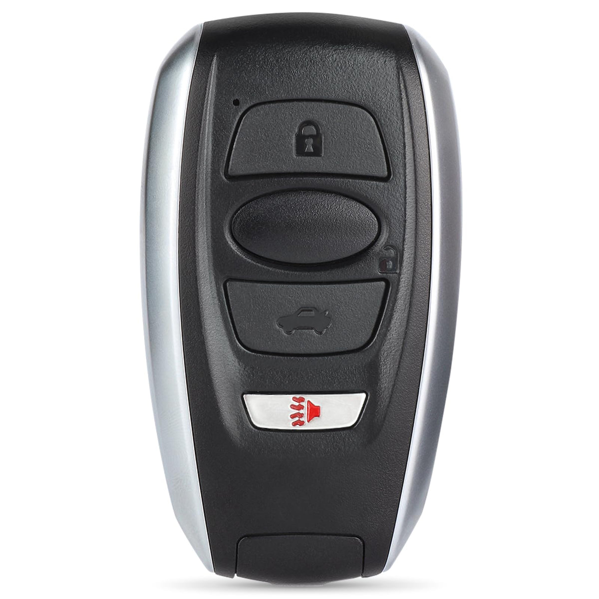 Keyecu front view showing buttons and brand, clear compatibility benefits