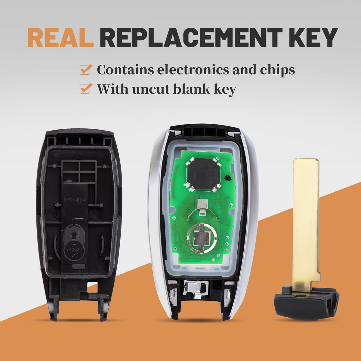 Keyecu remote near Subaru trunk demonstrating fit and replacement benefit