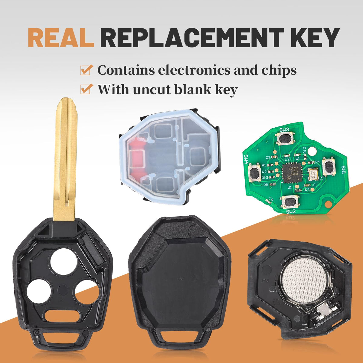 Keyecu remote inserted in ignition showing programmed starting benefit