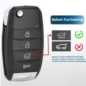 Keyecu remote opened to reveal circuit board and chip, enabling correct compatibility benefit