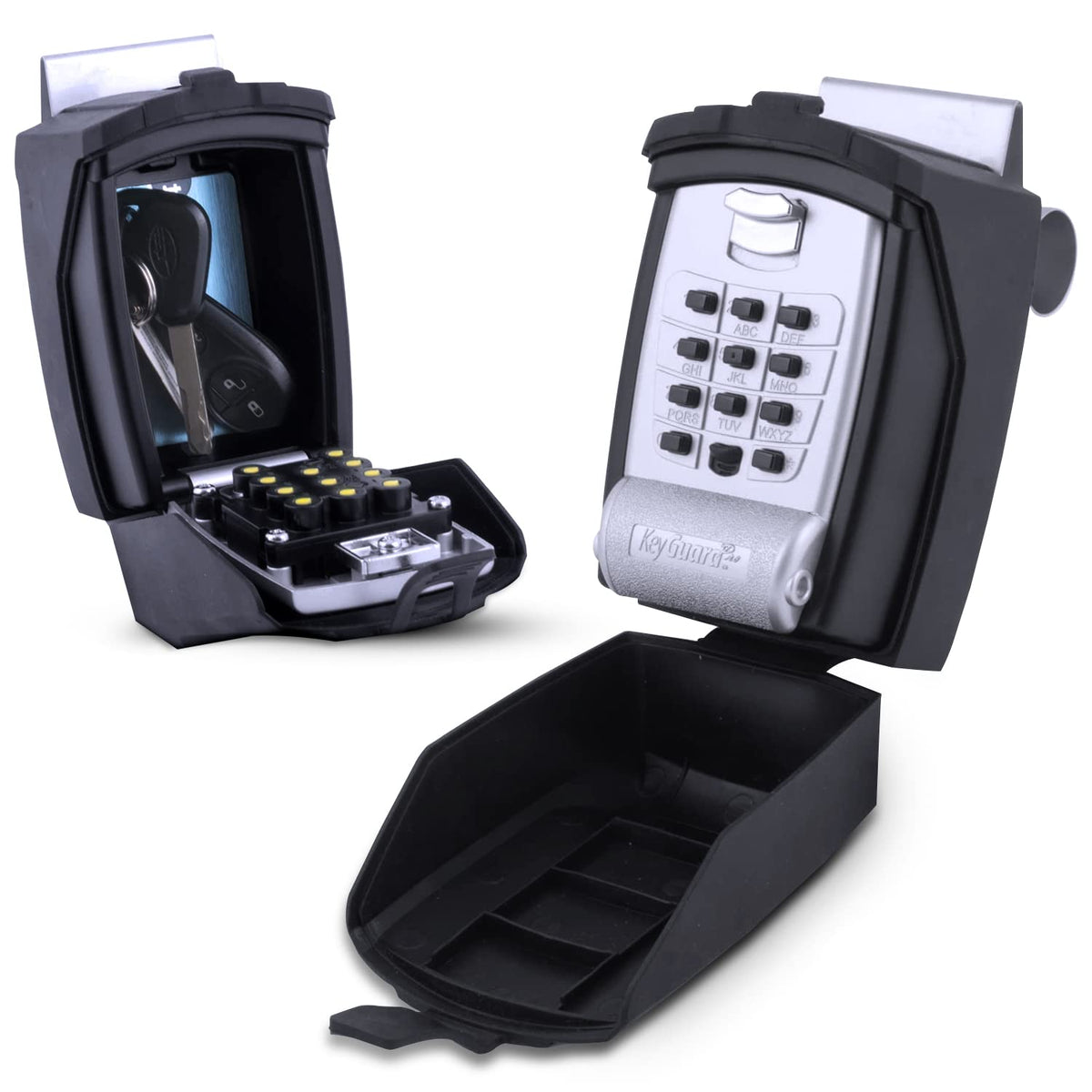 KeyGuard SL-591 front view showing secure metal body and cover benefit