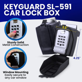 KeyGuard SL-591 closeup of large punch-button keypad for easy code entry