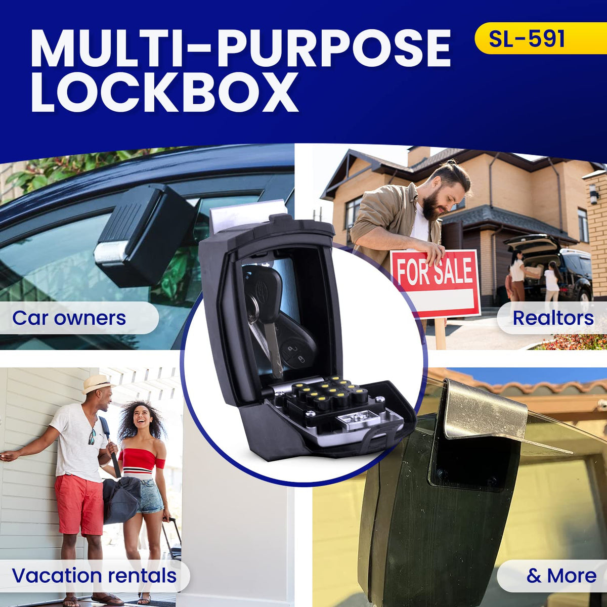 KeyGuard SL-591 next to credit card showing compact but roomy interior