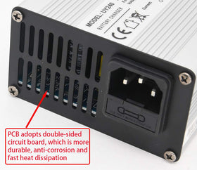 KEYHAO charger connected to EZ-GO TXT port, easy plug-and-forget charging