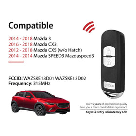 Keylessbest back label displaying FCC ID and part number for compatibility verification