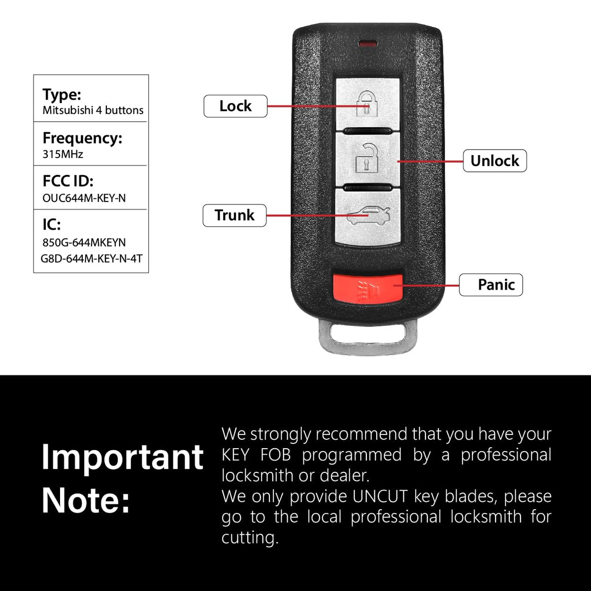 Keylessbest button texture close-up showing improved button feel for quicker operation