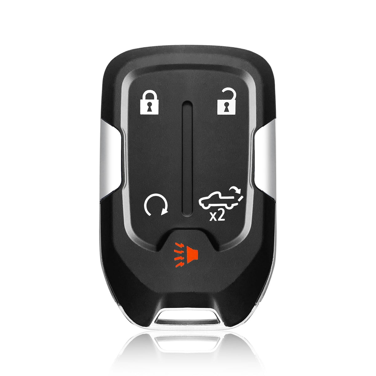 Keylessbest front view of 5-button fob showing ergonomic design and clear icons