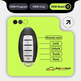 Keylessbest internal view showing transponder chip and battery slot for professional programming