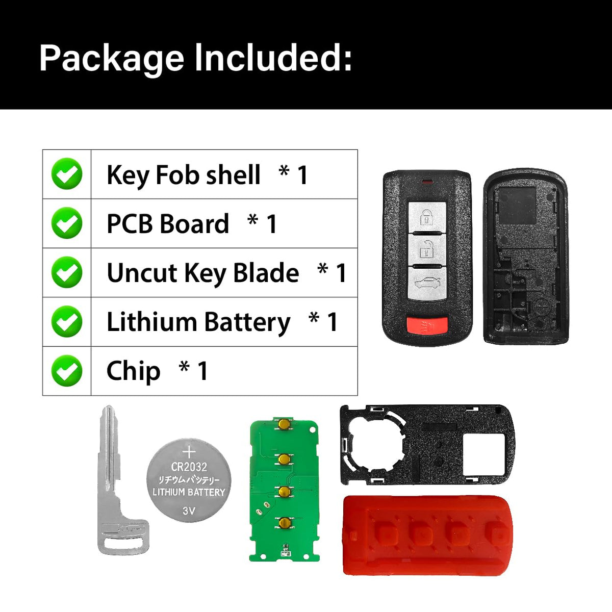 Keylessbest fob beside standard house key showing compact size for convenient everyday carry