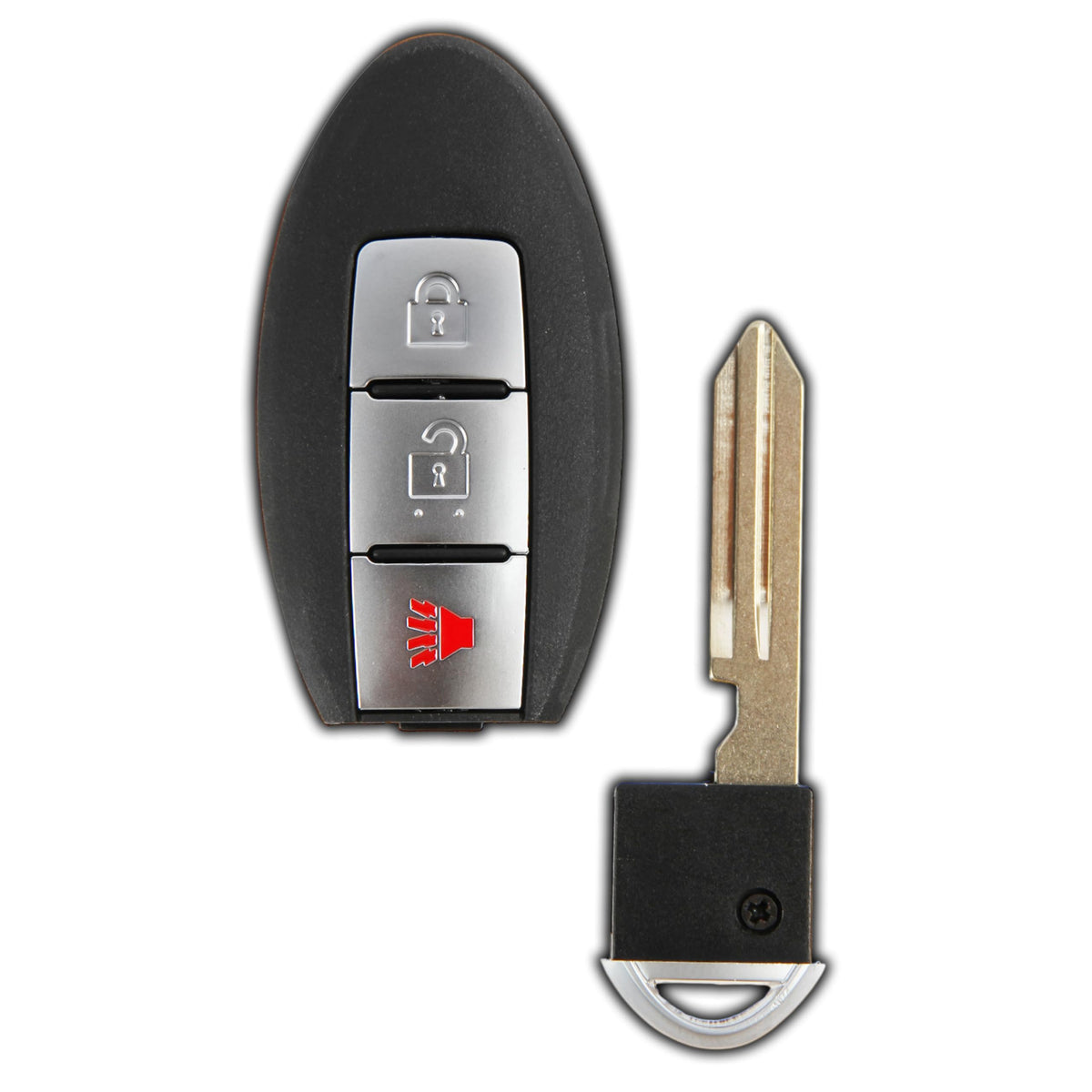 KeylessOption front view showing buttons and brand, clear identification and usability