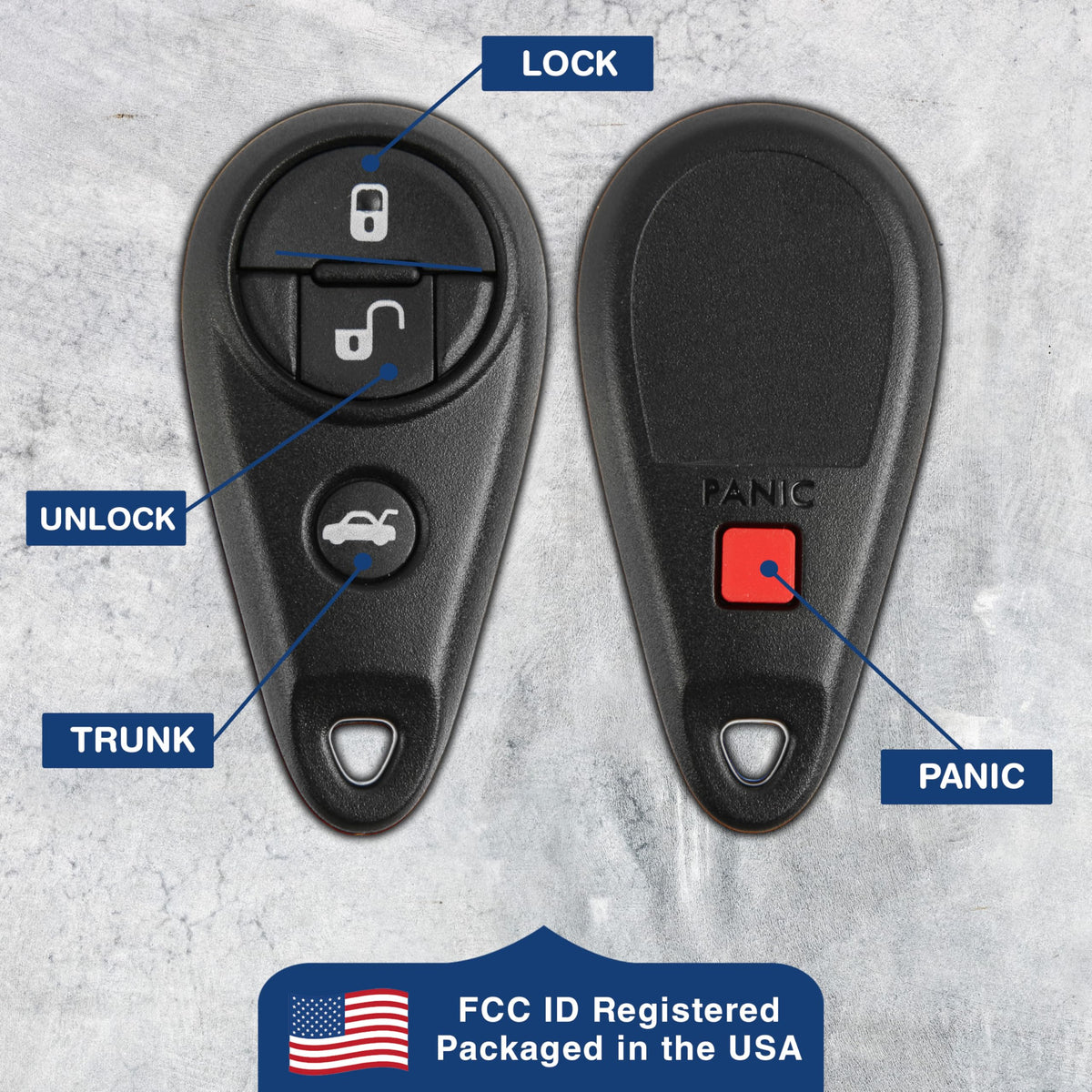 KeylessOption remote inserted near car ignition illustrating straightforward programming
