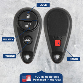 KeylessOption remote inserted near car ignition illustrating straightforward programming