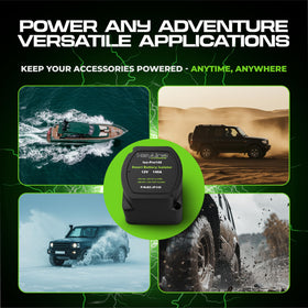 KeyLine Chargers installed in truck powering accessories to show dependable auxiliary support