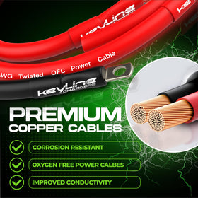 KeyLine Chargers brass terminals and tinned lugs close-up for secure, low-resistance connections
