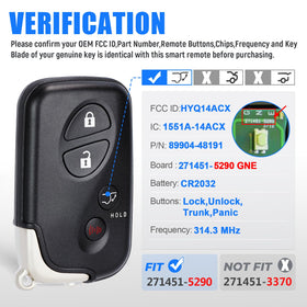 Keymall closeup of GNE 5290 circuit board and HYQ14ACX marking for compatibility verification