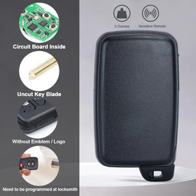 Keymall close look at lock unlock trunk panic buttons for clear user operation