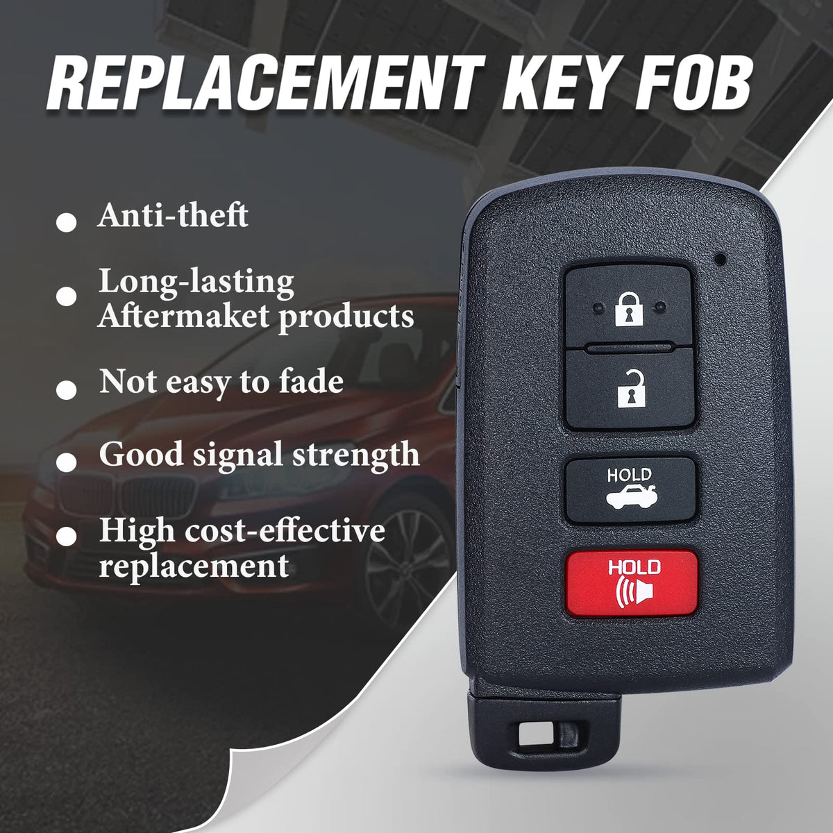 Keymall emergency key blade uncut showing TOY51 keyway for locksmith cutting