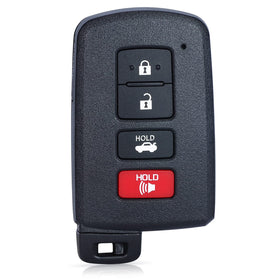 Keymall front view remote showing 4-button layout and easy operation
