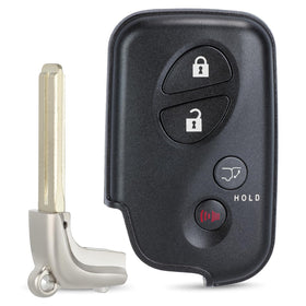 Keymall front view remote showing four buttons and clean casing for easy replacement