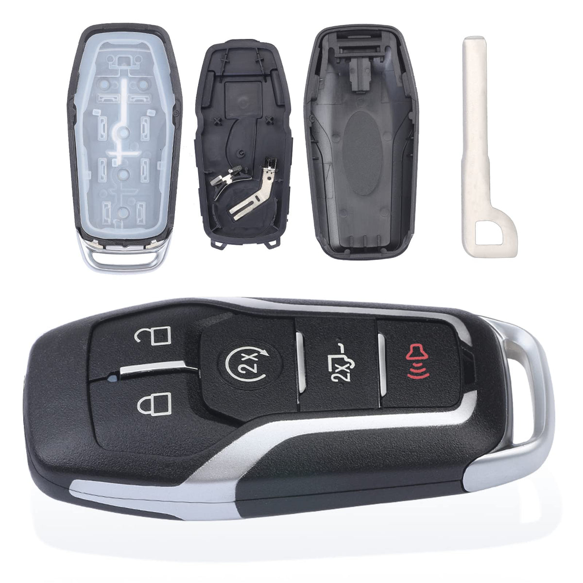 Keymall side view of key blade slot showing precise fit and locksmith-ready benefit