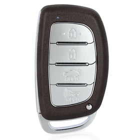 Keymall front view of key fob showing buttons and ergonomic shape, easy operation