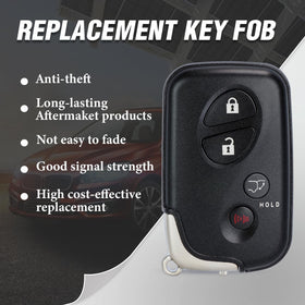 Keymall remote beside Lexus vehicle to illustrate real-world use and model compatibility