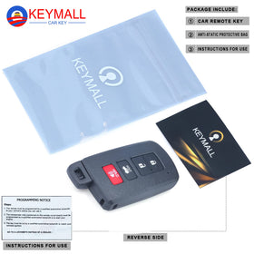 Keymall open shell exposing CR2032 battery and installed chip for quick setup