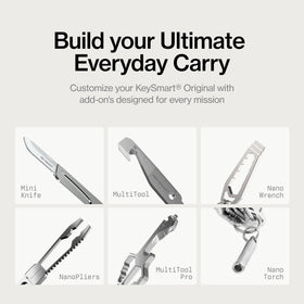 KeySmart opened to show tool-free assembly and easy reconfiguration