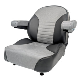 Keystone Seats Comfort Plus front view showing two-tone cover and bolstered edges for lasting support