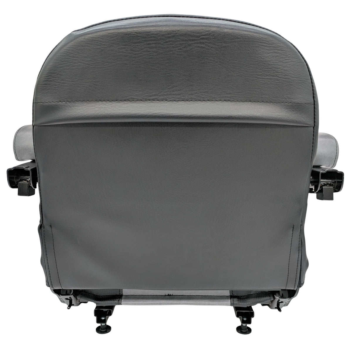 Keystone Seats Comfort Plus underside showing 11.25 by 11 inch bolt pattern for universal mounting