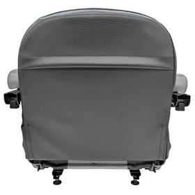 Keystone Seats Comfort Plus underside showing 11.25 by 11 inch bolt pattern for universal mounting