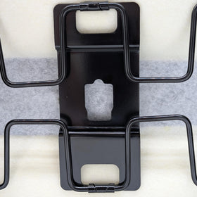 Keystone Seats Comfort Plus next to a ruler to show scale and slide rail adjustment range